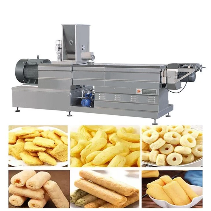 Crispy Puff Snack Production Extruder Plant factory